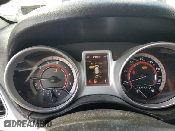 2012 Dodge Journey GT with VIN 3C4PDCEG0CT332909, listed as a Copart auction lot 52437575 with 97,973 mi miles and Salvage Title. Bid and sale history available at DreamBid. Image 9.