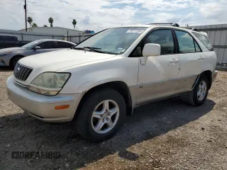2002 Lexus RX 300 with VIN JTJGF10U620126434, listed as a Copart auction lot 74111264 with 213,859 mi miles and Salvage Title. Bid and sale history available at carsss.com. Image 1.