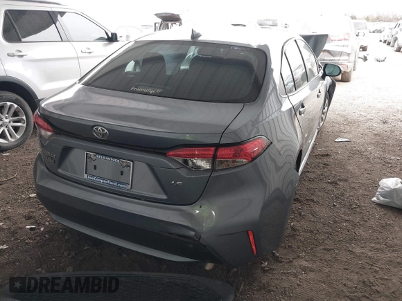 2020 Toyota Corolla LE with VIN 5YFEPRAEXLP062497, listed as a IAAI auction lot 41735577 with 1 mi miles. Bid and sale history available at carsss.com. Image 4.