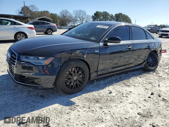 2016 Audi A6 3.0T Prestige with VIN WAUHGAFC2GN181537, listed as a Copart auction lot 48180055 with 80,423 mi miles and Salvage Title. Bid and sale history available at carsss.com. Image 1.