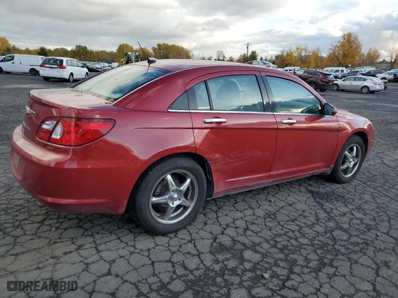 2007 Chrysler Sebring Sdn Limited with VIN 1C3LC66K27N535994, listed as a Copart auction lot 81200814 with 54,340 mi miles and Salvage Title. Bid and sale history available at carsss.com. Image 3.