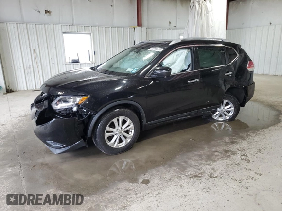 2016 Nissan Rogue SV with VIN 5N1AT2MV0GC873569, listed as a Copart auction lot 53288555 with 0 mi miles and Salvage Title. Bid and sale history available at carsss.com. Image 1.