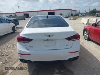2018 Genesis G80 Sport with VIN KMHGN4JB5JU223891, listed as a IAAI auction lot 42559899 with 156,603 mi miles and . Bid and sale history available at DreamBid. Image 16.
