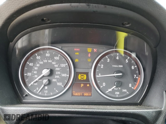 2007 BMW 3 Series 335i with VIN WBAWB735X7P034918, listed as a Copart auction lot 54627475 with 168,231 mi miles and Salvage Title. Bid and sale history available at carsss.com. Image 9.