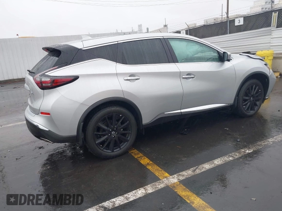 2024 Nissan Murano SL with VIN 5N1AZ2CJXRC101130, listed as a IAAI auction lot 41490382 with 1,022 mi miles. Bid and sale history available at carsss.com. Image 4.