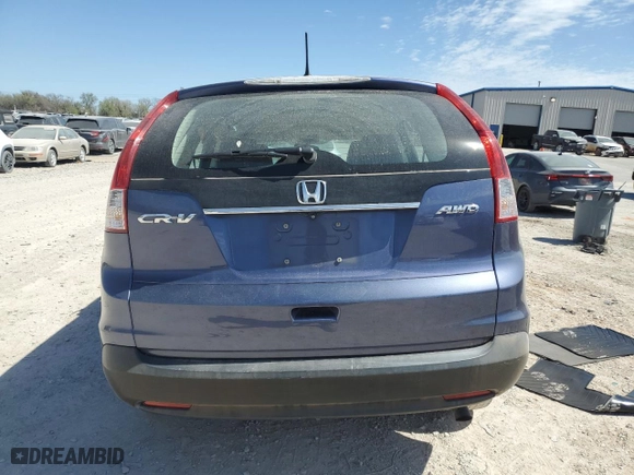 2013 Honda CR-V LX with VIN 2HKRM4H32DH694796, listed as a Copart auction lot 50280885 with 95,203 mi miles and Salvage Title. Bid and sale history available at carsss.com. Image 6.