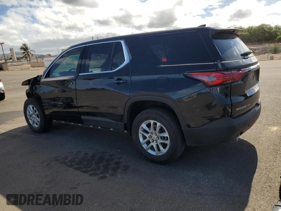 2022 Chevrolet Traverse LS with VIN 1GNEVFKWXNJ143297, listed as a Copart auction lot 57889574 with 16,363 mi miles and Clean Title. Bid and sale history available at carsss.com. Image 2.