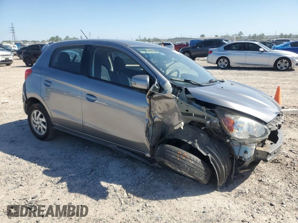 2017 Mitsubishi Mirage SE with VIN ML32A4HJXHH016300, listed as a Copart auction lot 52125395 with 59,803 mi miles and Salvage title. Bid and sale history available at DreamBid. Image 4.