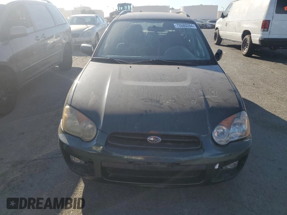 2004 Subaru Impreza TS с VIN JF1GG65534H815453, выставлен на аукционе Copart как лот 72680284 с пробегом 125 277 миль миль и Списание • Salvage title. История ставок и продаж доступна на DreamBid. Изображение 5.