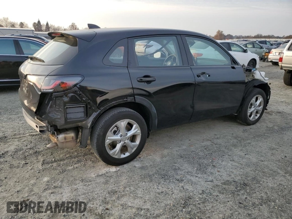 2024 Honda HR-V LX with VIN 3CZRZ1H3XRM709153, listed as a Copart auction lot 81907154 with 38,500 mi miles and Salvage Title. Bid and sale history available at carsss.com. Image 3.