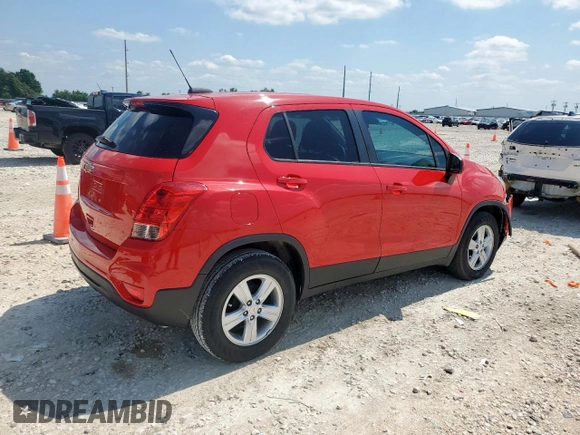 2020 Chevrolet Trax LS with VIN KL7CJKSB8LB350972, listed as a Copart auction lot 59056185 with 41,788 mi miles and Salvage title. Bid and sale history available at DreamBid. Image 3.