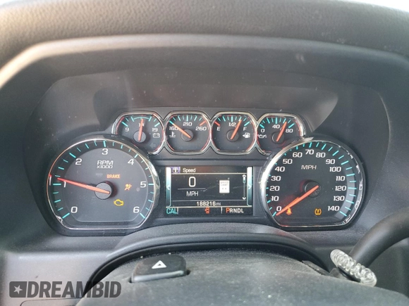 2017 Chevrolet Silverado 1500 LTZ with VIN 3GCPCSEC9HG109262, listed as a Copart auction lot 51075535 with 188,216 mi miles and Salvage Title. Bid and sale history available at DreamBid. Image 9.