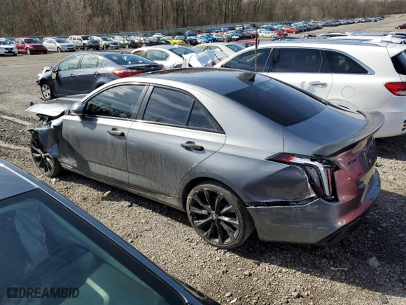 2022 Cadillac CT4 Luxury with VIN 1G6DK5RK1N0127122, listed as a Copart auction lot 47022315 with 55,542 mi miles and Salvage Title. Bid and sale history available at carsss.com. Image 2.