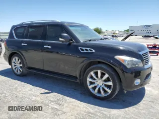 2014 Infiniti QX80 with VIN JN8AZ2NEXE9064208, listed as a Copart auction lot 57646125 with 181,361 mi miles and Clean title. Bid and sale history available at DreamBid. Image 4.