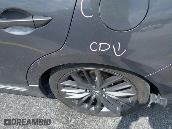 2019 Acura ILX w/Premium/A-Spec Pkg with VIN 19UDE2F8XKA003403, listed as a IAAI auction lot 40404184 with 68,680 mi miles. Bid and sale history available at carsss.com. Image 19.