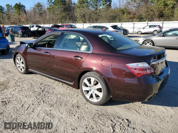 2011 Acura RL Technology with VIN JH4KB2F60BC000509, listed as a Copart auction lot 86744244 with 83,289 mi miles and Salvage Title. Bid and sale history available at DreamBid. Image 2.
