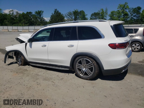 2020 Mercedes-Benz GLS 450 with VIN 4JGFF5KE0LA205603, listed as a Copart auction lot 58381444 with 66,038 mi miles and Salvage Title. Bid and sale history available at DreamBid. Image 2.
