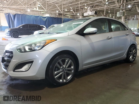 2016 Hyundai Elantra GT with VIN KMHD35LH2GU309734, listed as a Copart auction lot 50340645 with 0 mi miles and Salvage Title. Bid and sale history available at carsss.com. Image 1.