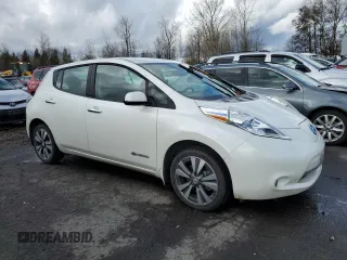 2015 Nissan LEAF SV with VIN 1N4AZ0CP9FC301558, listed as a Copart auction lot 45380735 with 67,474 mi miles and Salvage title. Bid and sale history available at DreamBid. Image 4.