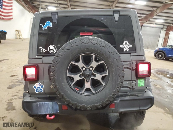 2018 Jeep Wrangler Unlimited Rubicon with VIN 1C4HJXFG6JW310262, listed as a Copart auction lot 44109775 with 77,363 mi miles and Clean Title. Bid and sale history available at carsss.com. Image 6.