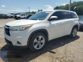 2014 Toyota Highlander Limited with VIN 5TDYKRFH9ES019701, listed as a Copart auction lot 56626005 with 163,285 mi miles and Salvage title. Bid and sale history available at DreamBid. Image 1.