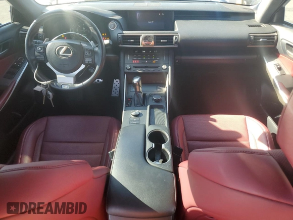 2019 Lexus IS with VIN JTHBA1D21K5092537, listed as a Copart auction lot 50232235 with 51,150 mi miles and Salvage Title. Bid and sale history available at carsss.com. Image 8.