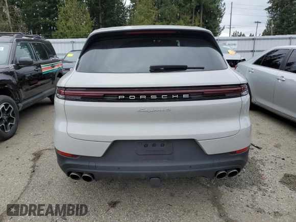 2024 Porsche Cayenne S with VIN WP1AL2AY3RDA34658, listed as a Copart auction lot 49486945 with 5,129 mi miles and Salvage title. Bid and sale history available at DreamBid. Image 6.