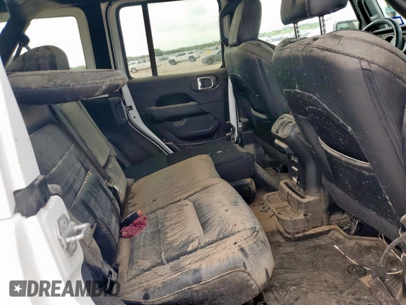 2018 Jeep Wrangler Unlimited Sahara with VIN 1C4HJXEG6JW294419, listed as a Copart auction lot 64219385 with Not provided miles and Salvage title. Bid and sale history available at DreamBid. Image 10.