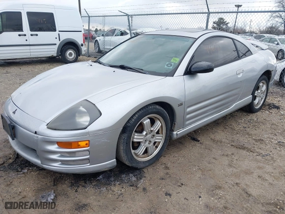 2000 Mitsubishi Eclipse GT with VIN 4A3AC54L3YE151312, listed as a IAAI auction lot 41724925 with 143,793 mi miles. Bid and sale history available at carsss.com. Image 2.