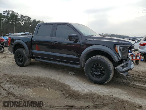 2021 Ford F-150 Raptor with VIN 1FTFW1RG9MFC19427, listed as a Copart auction lot 47066265 with 35,943 mi miles and Salvage Title. Bid and sale history available at carsss.com. Image 4.