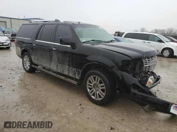 2008 Lincoln Navigator with VIN 5LMFL28528LJ19894, listed as a Copart auction lot 47608635 with 250,569 mi miles and Salvage title. Bid and sale history available at DreamBid. Image 4.