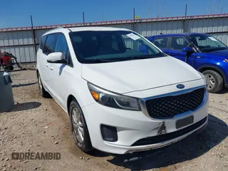 2016 Kia Sedona LX with VIN KNDMB5C1XG6094649, listed as a IAAI auction lot 41883433 with 120,038 mi miles. Bid and sale history available at carsss.com. Image 1.