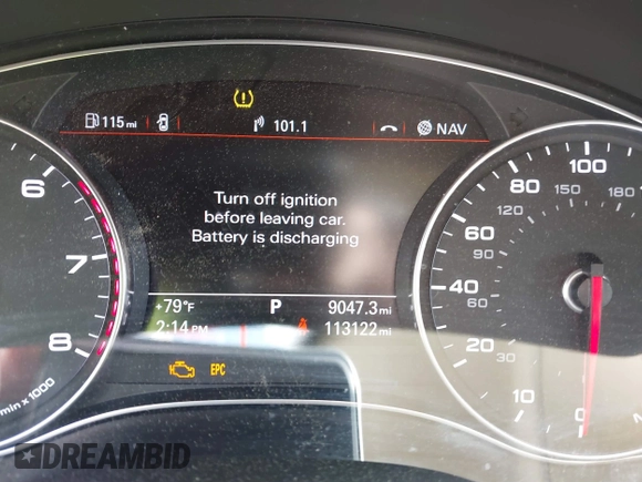 2015 Audi A6 Premium Plus z VIN WAUGFAFC7FN011686, wystawiony jako IAAI lot #41785107 z przebiegiem 113 122 mil mil oraz . Historia ofert i sprzedaży dostępna na DreamBid. Obrazek 7.