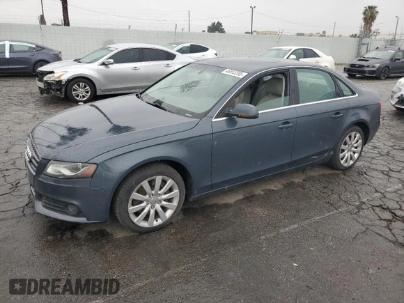 2010 Audi A4 2.0T Premium Plus with VIN WAUFFAFL1AN032005, listed as a Copart auction lot 46853285 with 104,316 mi miles and Salvage Title. Bid and sale history available at carsss.com. Image 1.