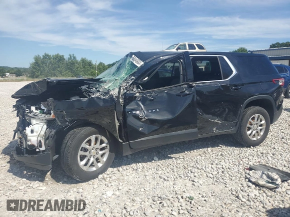 2020 Chevrolet Traverse LS with VIN 1GNEVLKW0LJ240438, listed as a Copart auction lot 58649684 with 0 mi miles and Non Repairable. Bid and sale history available at carsss.com. Image 1.