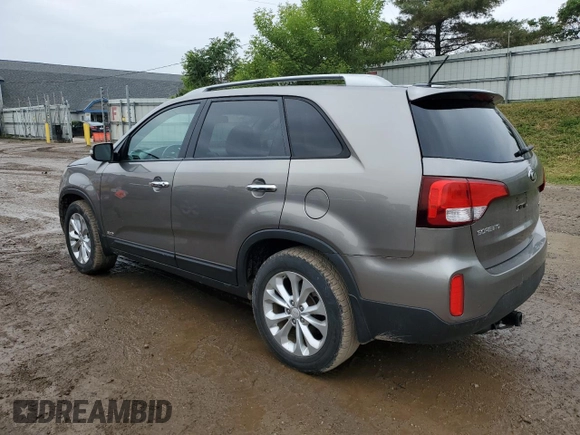 2015 Kia Sorento EX with VIN 5XYKUDA79FG624656, listed as a Copart auction lot 59947005 with 124,509 mi miles and Clean title. Bid and sale history available at DreamBid. Image 2.