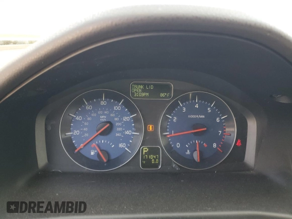 2010 Volvo S40 R-Design with VIN YV1672MH2A2487400, listed as a Copart auction lot 78263084 with 171,047 mi miles and Salvage Title. Bid and sale history available at carsss.com. Image 9.