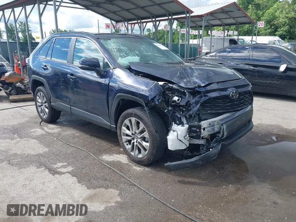 2023 Toyota RAV4 XLE Premium with VIN 2T3A1RFVXPW389812, listed as a IAAI auction lot 42330150 with 43,821 mi miles and . Bid and sale history available at DreamBid. Image 1.
