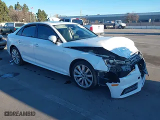 2018 Audi A4 Premium with VIN WAUKMAF48JN001198, listed as a IAAI auction lot 41365318 with 82,893 mi miles. Bid and sale history available at carsss.com. Image 1.