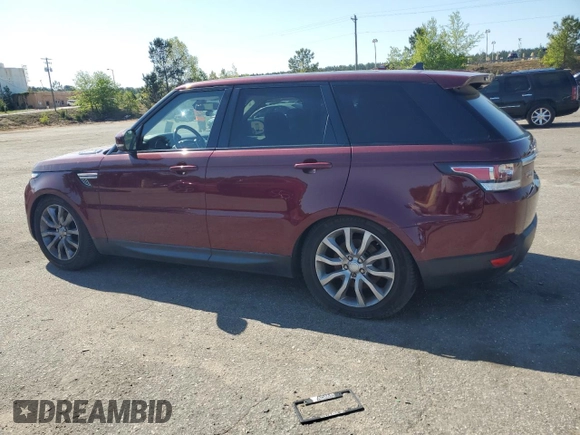 2016 Land Rover Range Rover Sport V6 HSE with VIN SALWR2VF6GA548395, listed as a Copart auction lot 52737375 with 0 mi miles and Clean Title. Bid and sale history available at carsss.com. Image 2.