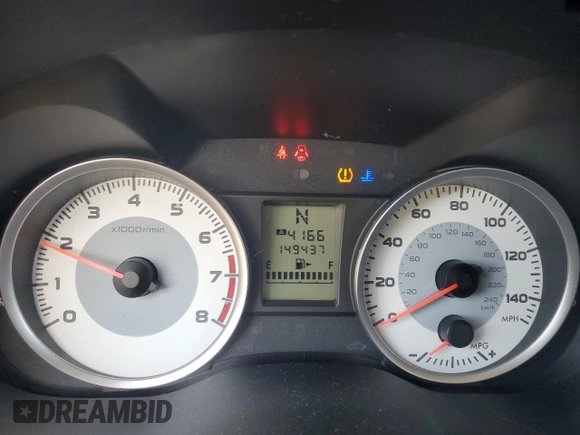 2012 Subaru Impreza Premium with VIN JF1GPAC65CH204935, listed as a Copart auction lot 62145135 with 149,437 mi miles and Salvage title. Bid and sale history available at DreamBid. Image 9.