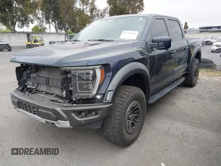 2023 Ford F-150 Raptor with VIN 1FTFW1RG1PFA87381, listed as a IAAI auction lot 41710758 with 19,626 mi miles and . Bid and sale history available at DreamBid. Image 2.