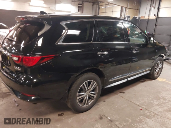 2020 Infiniti QX60 Luxe with VIN 5N1DL0MM4LC540617, listed as a IAAI auction lot 42232162 with 57,866 mi miles and . Bid and sale history available at DreamBid. Image 4.