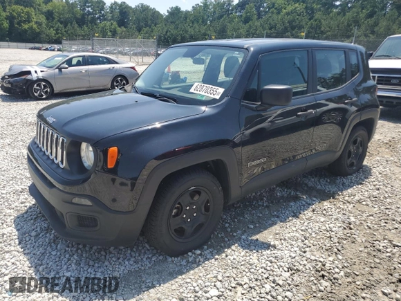 2017 Jeep Renegade Sport с VIN ZACCJAAH4HPF10734, выставлен на аукционе Copart как лот 62870355 с пробегом 109 493 миль миль и Чистый • Clean title. История ставок и продаж доступна на DreamBid. Изображение 1.