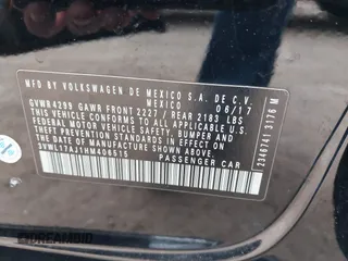 2017 Volkswagen Jetta SEL z VIN 3VWL17AJ1HM406515, wystawiony jako IAAI lot #42660560 z przebiegiem 88 253 mil mil oraz . Historia ofert i sprzedaży dostępna na DreamBid. Obrazek 9.