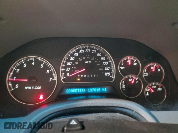 2007 GMC Envoy Denali with VIN 1GKET63M672302913, listed as a Copart auction lot 45098115 with 137,810 mi miles and Salvage Title. Bid and sale history available at carsss.com. Image 9.