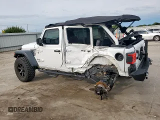 2018 Jeep Wrangler Unlimited Sport with VIN 1C4HJXDG5JW116017, listed as a Copart auction lot 60175975 with 56,055 mi miles and Salvage title. Bid and sale history available at DreamBid. Image 2.