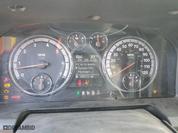 2009 Dodge Ram 1500 SLT with VIN 1D3HV18P69S797276, listed as a Copart auction lot 88923815 with 189,270 mi miles and Salvage Title. Bid and sale history available at carsss.com. Image 9.
