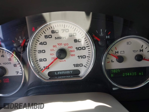 2006 Ford F-150 XLT with VIN 1FTPW14V56KC32356, listed as a IAAI auction lot 42601584 with 214,435 mi miles and . Bid and sale history available at DreamBid. Image 7.