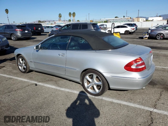 2005 Mercedes-Benz CLK 320 with VIN WDBTK65G45T045124, listed as a Copart auction lot 81193874 with 71,574 mi miles and Salvage Title. Bid and sale history available at DreamBid. Image 2.